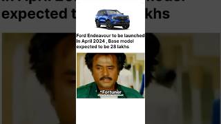 NEW ENDEAVOUR AATE HI FORTUNER KI MARKET KHATAM DO YOU AGREE [upl. by Nodnil980]