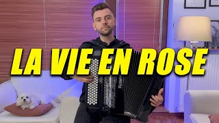 Edith Piaf  La Vie En Rose Accordion [upl. by Anilehcim977]