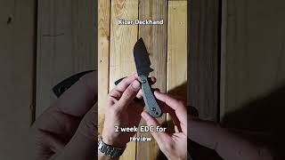 Kizer Deckhand  First day impressions fixedblade youtubeshorts shorts kizerknives knifereview [upl. by Doris]