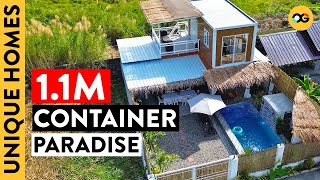 Step Inside This Relaxing Baliinspired Container Home in Tarlac  Unique Homes  OG [upl. by Einuj]