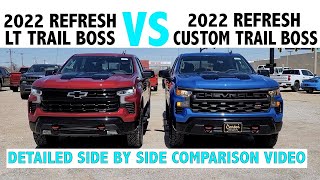 2022 Refresh Custom Trail Boss VS 2022 Refresh LT Trail Boss  Side by Side Comparison [upl. by Divadnhoj]