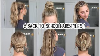 6 EASY amp TRENDY BACK TO SCHOOL HAIRSTYLES 2023 Long Medium amp Short Hairstyles [upl. by Lat]