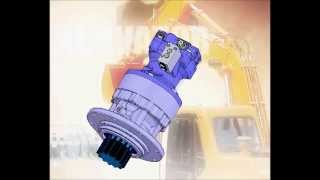 Animated disassemble  Assemble instructions for swing motors with reduction gear [upl. by Aikemal]