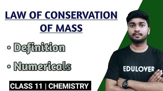 Law of conservation of Mass  Definition and Numericals  Class 11 Chemistry chemical combination [upl. by Kam404]