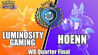 Luminosity Gaming vs Hoenn  Luminosity League WB Quarter Final  Pokemon Unite [upl. by Raf]