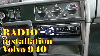 Volvo 940 Aftermarket Radio Installation [upl. by Haimrej]