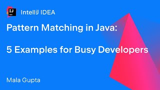 Pattern Matching in Java 5 Examples for Busy Developers [upl. by Aleunam]