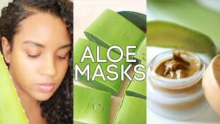 3 Aloe Vera Face Masks for Acne FREE Skin  Radiant Healthy Glow amp Even Skin Tone [upl. by Torrie]