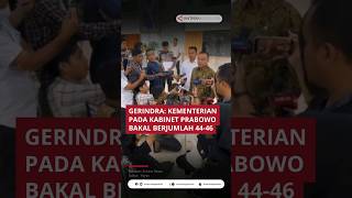 Gerindra Kementerian pada kabinet Prabowo bakal berjumlah 4446 [upl. by Larimore116]