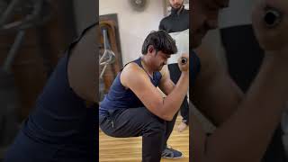 Cable machine preacher curl motivationworkoutallhamdullhahard workshortfeedsports [upl. by Gallager]