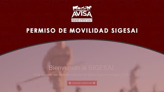 Permiso de Movilización SIGESAI paso a paso [upl. by Germann]