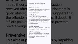 THEORYs OF PUNISHMENT  Penology and Victimology  Types of Punishment in Related Video shorts [upl. by Arhat]