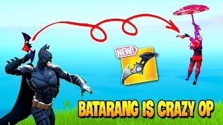 200 IQ BATMAN BATARANG FLIP  Fortnite Compilation [upl. by Anaiq856]