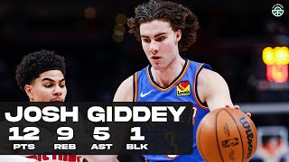 JOSH GIDDEY DROPS 12PTS vs PISTONS FULL HIGHLIGHTS [upl. by Ahsimin293]