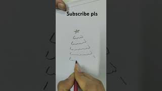 How to draw a cristmas treeviralshortcristmascristmasdrawingshortsdrawingarttrendingshorts [upl. by Barby744]