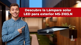 Descubre nuestra Lámpara solar LED para exterior MS3103N Illux [upl. by Nenney45]