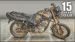 Abandoned 15 years Old Motorcycle into Sports  RESTORATION and REBUILD  2 [upl. by Frierson425]