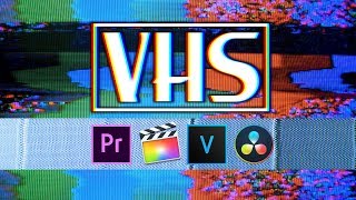 Easy VHS EFFECTS Overlays Transitions Textures [upl. by Rhines]