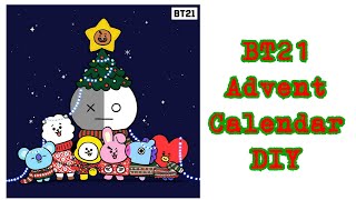 BT21 Advent Calendar DIY [upl. by Revlis656]