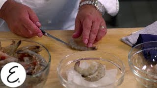 How to Butterfly Shrimp  Emeril Lagasse [upl. by Alomeda]