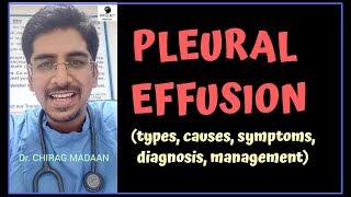 PLEURAL EFFUSION types causes symptoms diagnosis management [upl. by Lilia318]