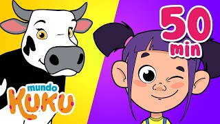 Los 20 Mejores Videos Educativos para Niños en Preescolar 50 minutos Mundo Kuku [upl. by Lesly]