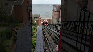 Scarborough Funicular railway ukrailways trains trams shorts shortsvideo funicular railways [upl. by Esyahc]