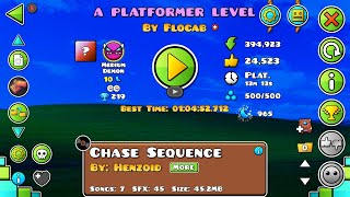 Geometry dash  A Platformer level by flocab medium plat demon Full Playthrough  EmilBatStorm [upl. by Lanam]