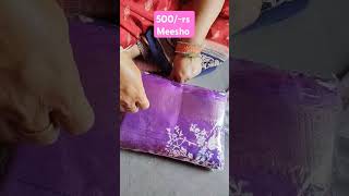 trending saree music meshoo meeshohaul onlineshopping [upl. by Lorita]