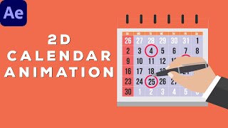 Mark Calendar Animation  After Effects Tutorial [upl. by Jovia161]