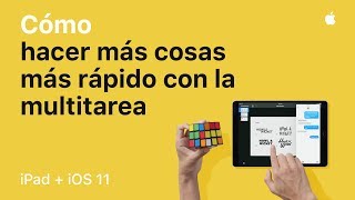 Cómo hacer más cosas más rápido con la funcionalidad multitarea en iOS 11 — Apple [upl. by Albemarle]