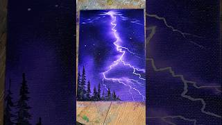 How to paint Lightning ⚡️ easy painting ideas shorts [upl. by Nylhsa]