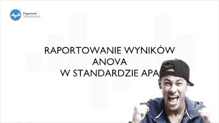 Statystyka do pracy dyplomowej  ANOVA w standardzie APA Jednoczynnikowa analiza wariancji [upl. by Ellehcor]