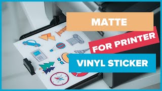 Matte Printable Vinyl Sticker Paper for Inkjet Printer Waterproof  White Decal Paper  Homsto [upl. by Hteazile]