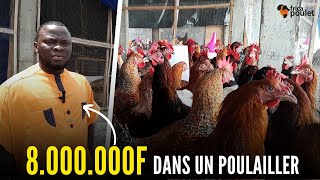 il investit 8000000F pour CONSTRUIRE un GRAND POULAILLER élevage du poulet local en Afrique [upl. by Barrington]