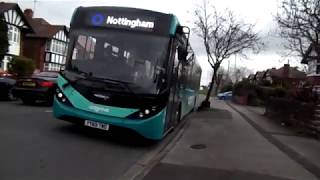 TrentBarton The Cotgrave ADL Enviro 200 MMC 142  YY69 TMO [upl. by Ysdnil17]