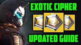 Destiny 2  How To Get EXOTIC CIPHERS In 2024 And How To Use Them [upl. by Sholes]