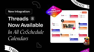 Schedule And Publish Threads With CoSchedule’s Newest Social Integration [upl. by Einatsed]