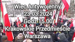 Rozmawiajmy o Pokoju  Plan pokojowy segregatora i Zaproszenie na Wiec Pokojowy 230324 w Warszawie [upl. by Weaks]