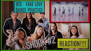 BTS 방탄소년단  FAKE LOVE  Dance Practice  Fangirling  SHOOK MASSIVE LOUD GROUP REACTION [upl. by Yrolam276]