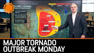 Major Tornado Outbreak Monday [upl. by Nue]