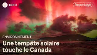 Des aurores boréales illuminent le ciel du Canada [upl. by Tebazile]