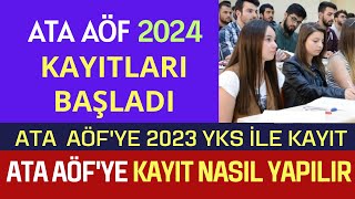 2023 Yks İle Ata Aöfye Yerleşenler Kayıtlarını Nasıl Yapacak Ata Aöfye Kayıt Nasıl Yapılır [upl. by Mickelson256]