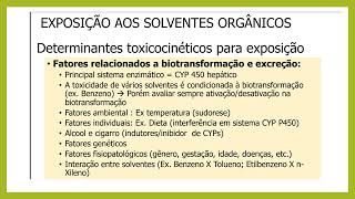 toxicologia de solventes organicos [upl. by Elatnahc]