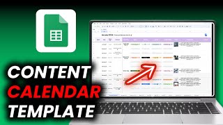 Google Sheets Content Calendar Template [upl. by Belcher879]