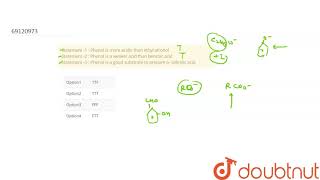 Statement 1 Phenols are more acidic than carboxylic acid Statement [upl. by Hsotnas]