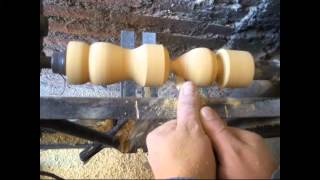 Como tornear madera fabricar trompos y crear figuras  Video 2 [upl. by Aruol]