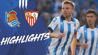 HIGHLIGHTS  LaLiga 2223  J38  Real Sociedad 2  1 Sevilla FC [upl. by Yesor]