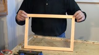 Making Picture Frames with a Sliding Mitre Saw  A woodworkwebcom woodworking video [upl. by Aynodal]