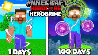 I Survived 100 Days as HEROBRINE in Hardcore Minecraft Hindi [upl. by Akemhs]